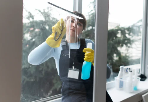 Nettoyage de vitres intérieures et extérieures à la Roche-Clermault